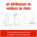 30 références de modèles de pieds Wakiro