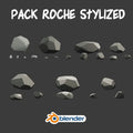 Pack rochers stylized Wakiro
