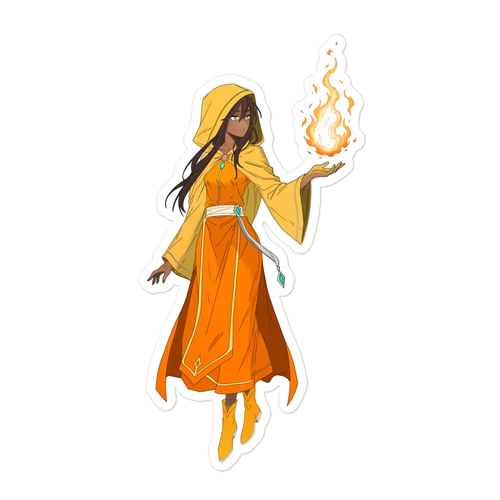 Solara, la femme mage (autocollant)